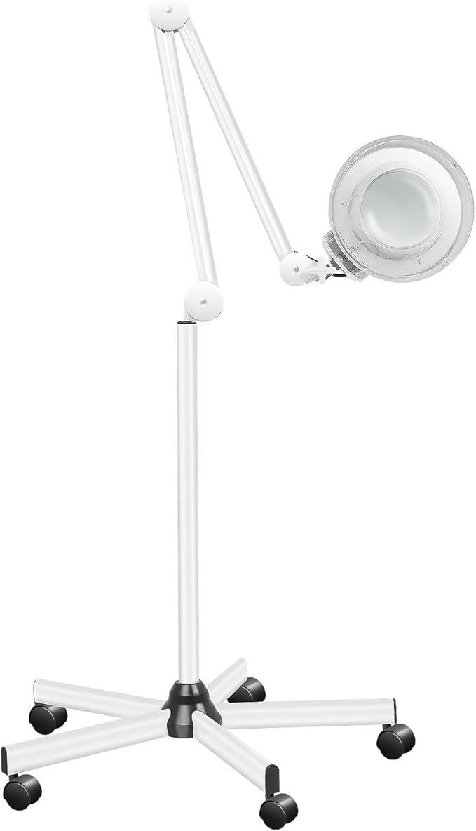 Lampe loupe à roulette