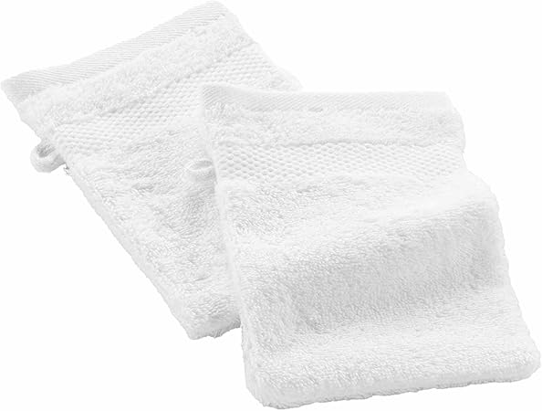 Gant de toilette blanc
