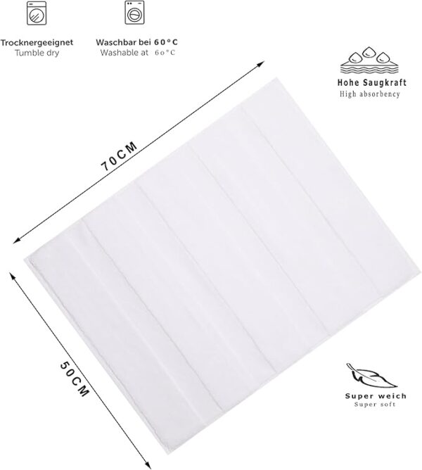 Tapis de bain blanc 50x70