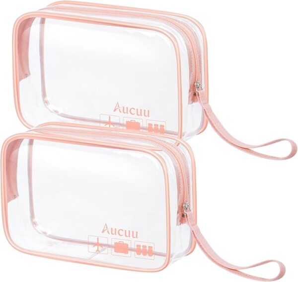 Vanity trousse transparente rangement